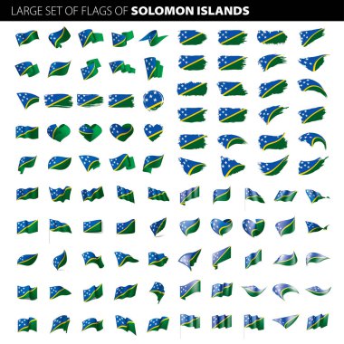 Solomon Adaları bayrağı, vektör çizim