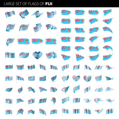 Fiji bayrak, vektör çizim
