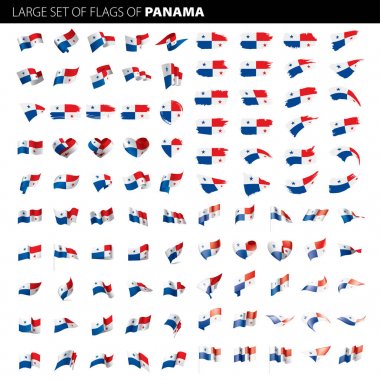 Panama bayrak, vektör çizim