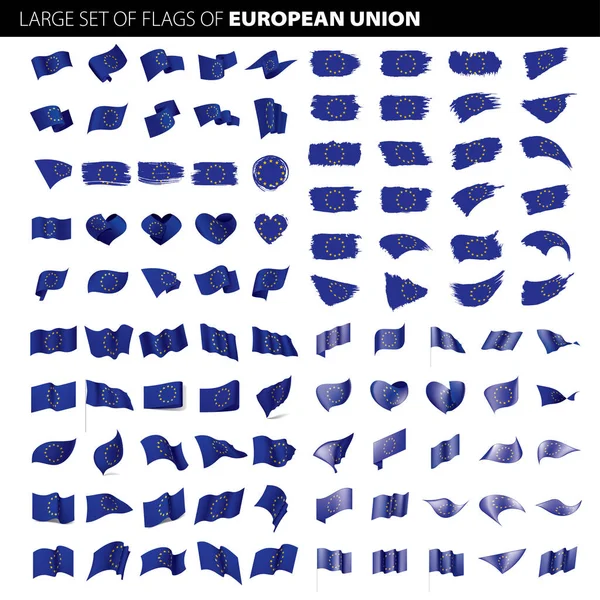 União Europeia bandeira, ilustração vetorial — Vetor de Stock