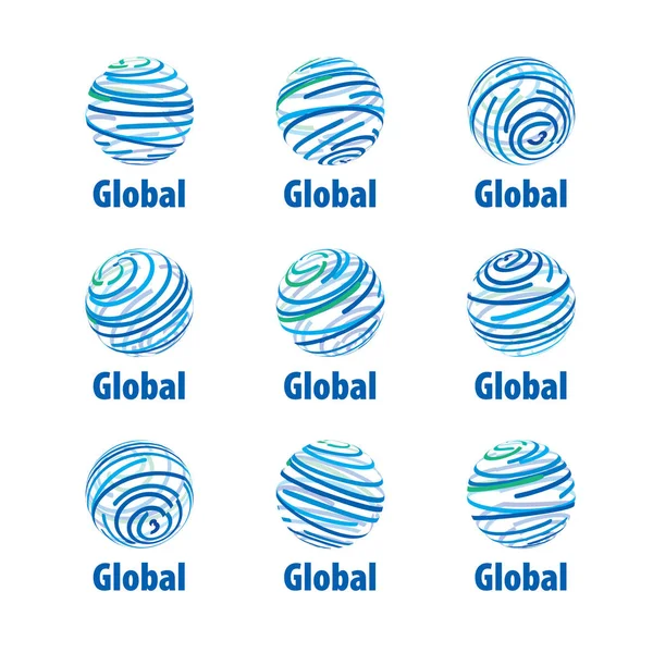 Logo vectoriel globe — Image vectorielle