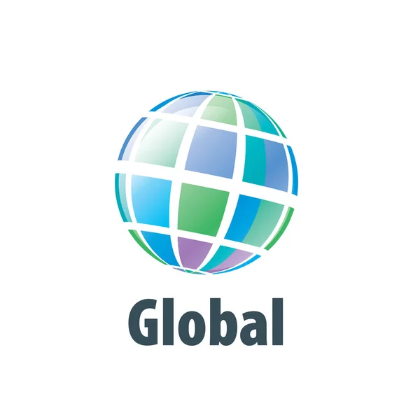 Vector logo globo — Vector de stock