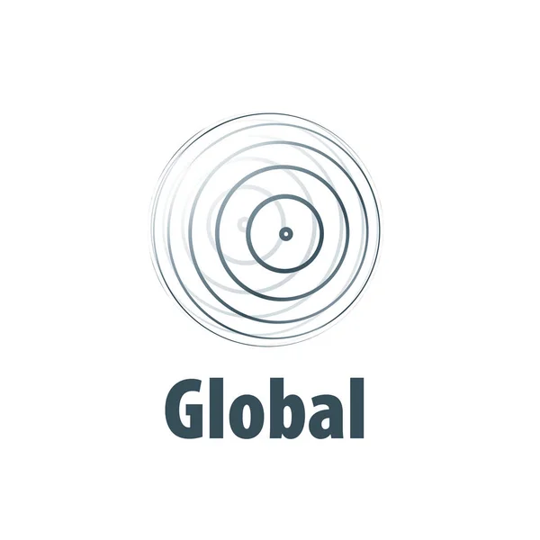 Vector logo globo — Vector de stock