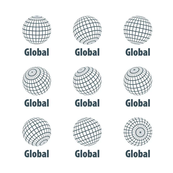 Vector logo globo — Archivo Imágenes Vectoriales