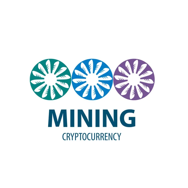Mineração de moeda digital — Vetor de Stock