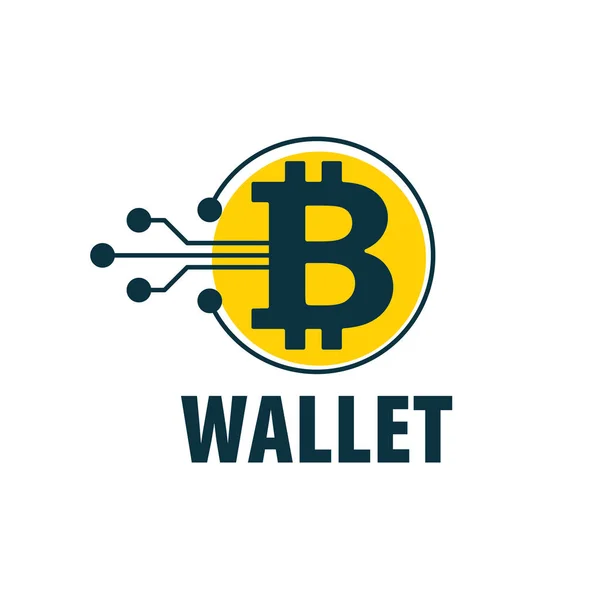 ベクトル bitcoin 財布 — ストックベクタ