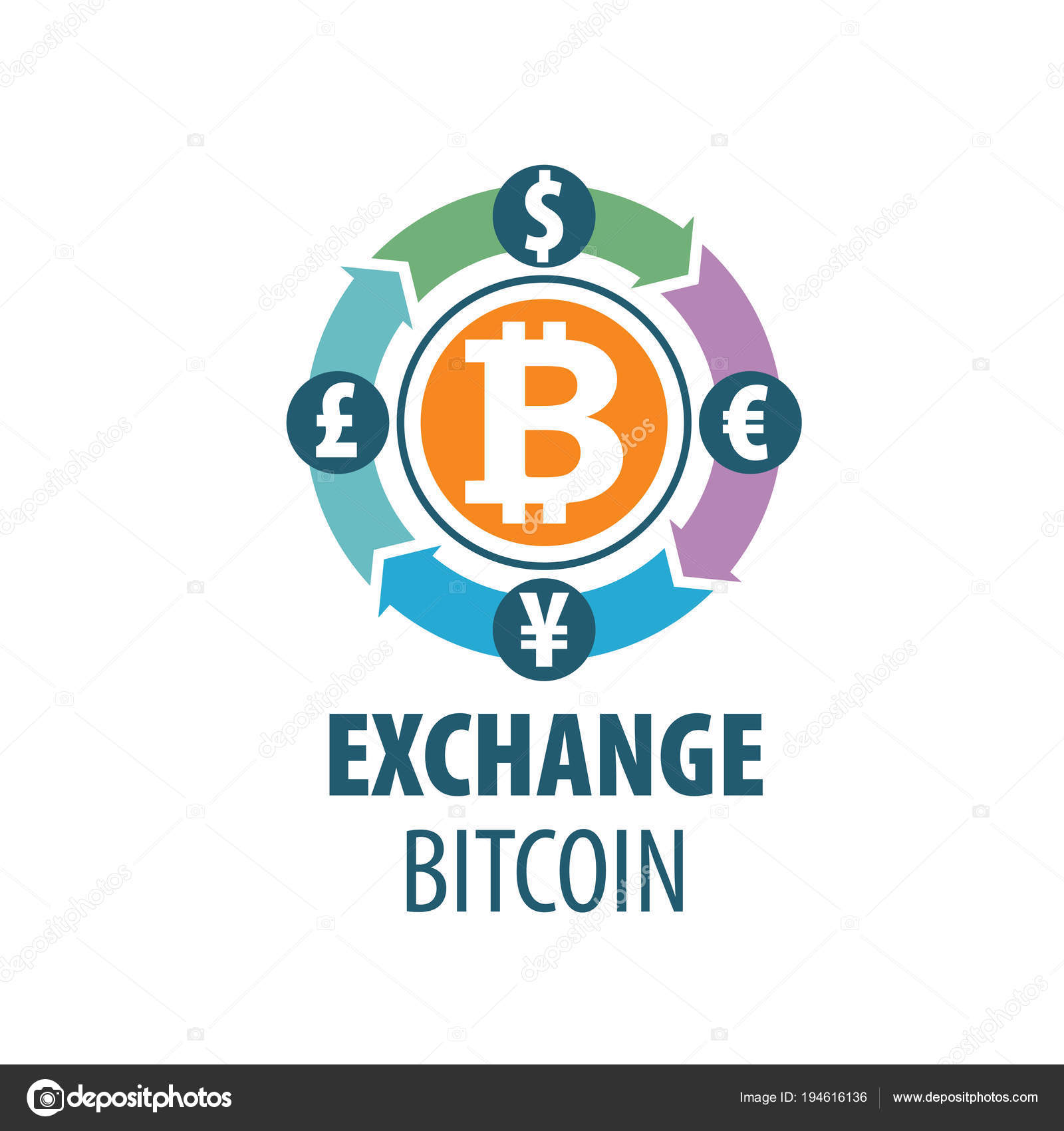 Exchange bitcoin for money Stock Vector by ©artbutenkov 194616136
