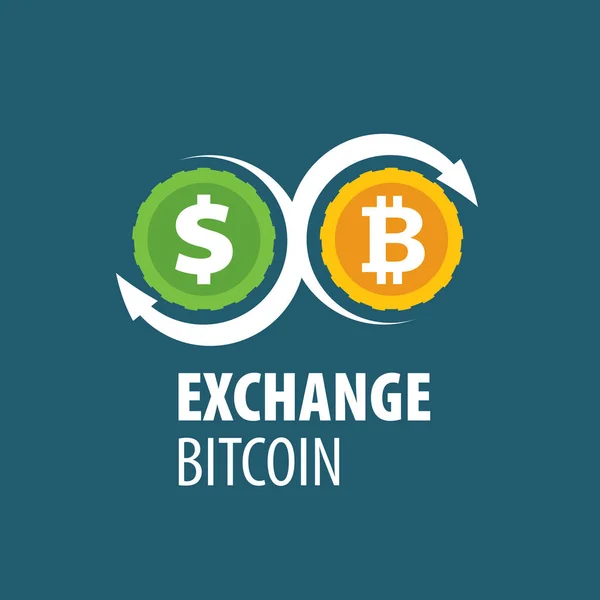 Výměna bitcoin za peníze — Stockový vektor