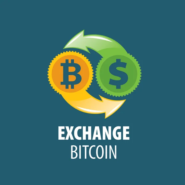 Exchange bitcoin for money — Stock Vector