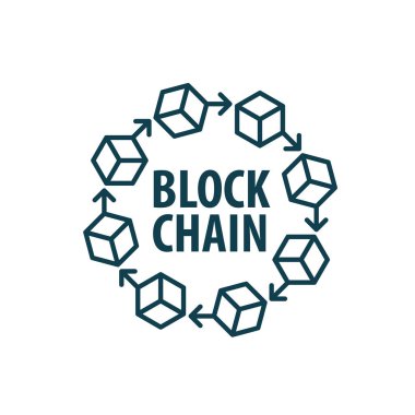 Vektör logo blockchain