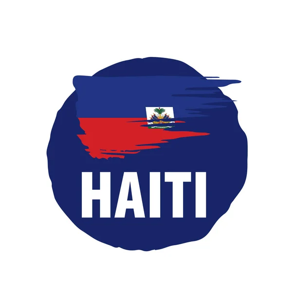 Haiti flaga, wektor ilustracja na białym tle — Wektor stockowy