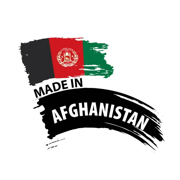 Afghanistan flag, vector illustration on a white background — Stock Vector