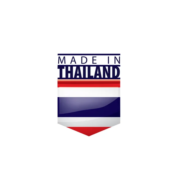 Flaga Tajlandii, wektor ilustracja na białym tle — Wektor stockowy