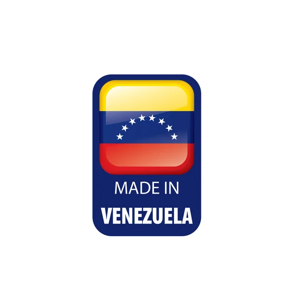 Venezuela flagge, vektordarstellung auf weißem hintergrund — Stockvektor