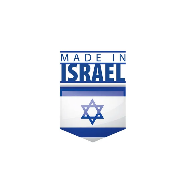 Флаг Израиля, векторная иллюстрация на белом фоне — стоковый вектор