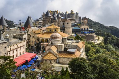 Vietnam 'ın Da Nang şehrindeki Güneş Dünyası manzarası. 12 Ocak 2020