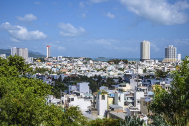 Panoramic view of the city of Nha Trang in Vietnam. January 14, 2020