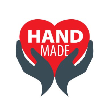 Beyaz arkaplanda el yapımı bir vektör simgesi