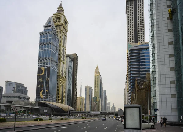 Dubai 'nin şehir manzarası, BAE. Açık Gün 14 Mart 2020 — Stok fotoğraf