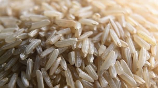 Arroz gira em movimento de perto — Vídeo de Stock