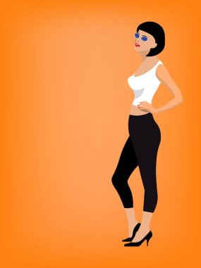 Genç bir kız figürü.