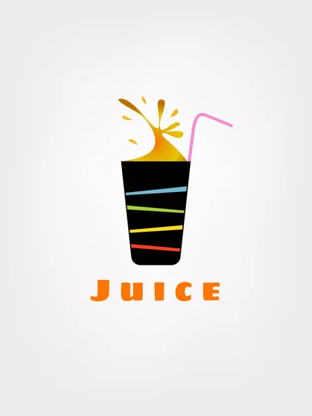 Juice logo on a white background — Stock Vector