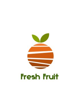 Beyaz arkaplanda turuncu logo