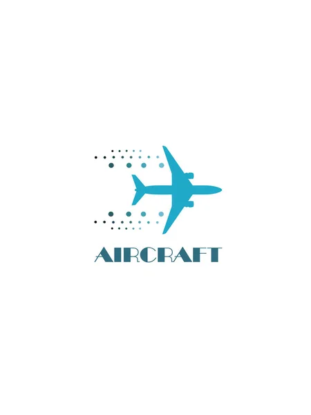 Beyaz arkaplanda uçak logosu