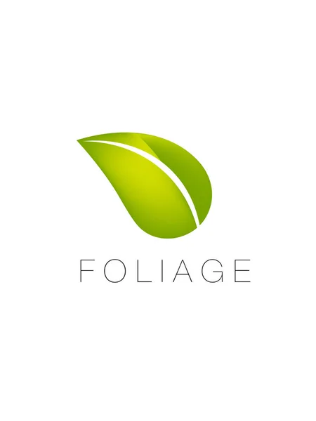 Beyaz arkaplanda yeşillik logosu