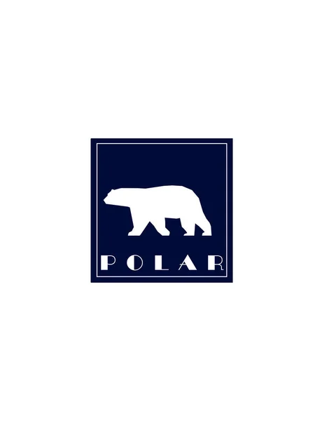Bärenlogo auf weißem Hintergrund — Stockvektor
