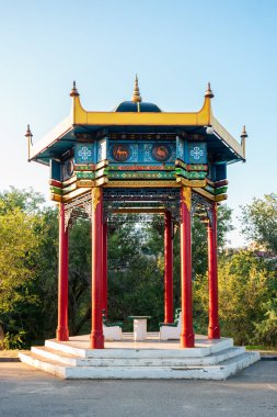 Elista, Rusya - 12 Eylül 2017: East Rotunda 