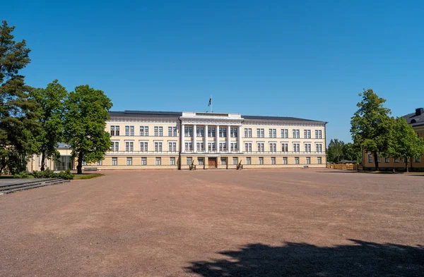 Hamina Finland June 2019 Πλατεία Μπροστά Από Σχολή Αξιωματικών Εφέδρων — Φωτογραφία Αρχείου