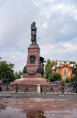 Irkutsk, Rusya - 26 Temmuz 2018 Alexander Anıtı II..