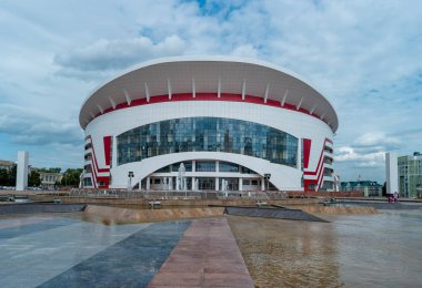 Saransk, Rusya - 25 Ağustos 2017: Evrensel Spor Salonu.