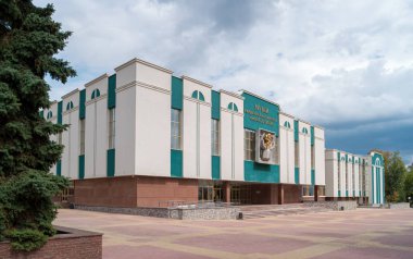 Saransk, Rusya - 25 Ağustos 2017: Mordova Erzia Görsel Sanatlar Müzesi. Mordova Cumhuriyeti.