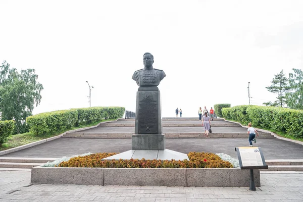 Irkutsk Russia July 2018 Monument Army General Beloborodov — Stock Photo, Image