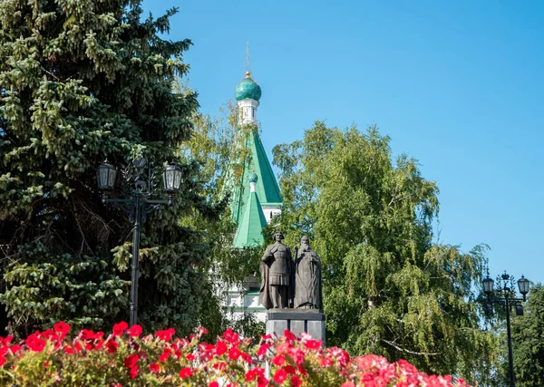 Nijni Novgorod Russie Août 2017 Monument Knyazh Georgiy Vsevolodovitch Saint — Photo