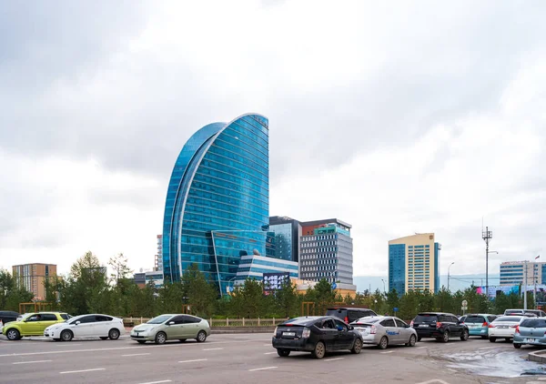 Ulaanbaatar Mongolei August 2018 Hotel Mit Blauem Himmel Und Turm — Stockfoto