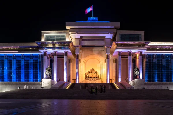 Ulaanbaatar Mongolei August 2018 Statuen Genghis Khan Und Kommandeure Boorchi — Stockfoto