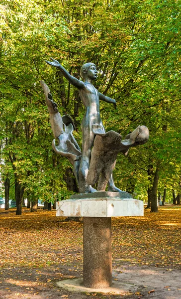 Kaliningrad Russie Septembre 2018 Sculpture Monde Sans Guerre Dans Parc — Photo