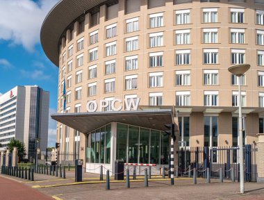 Lahey, Hollanda - 1 Temmuz 2019: Kimyasal Silahların Yasaklanması Örgütü Merkezi (Opcw).