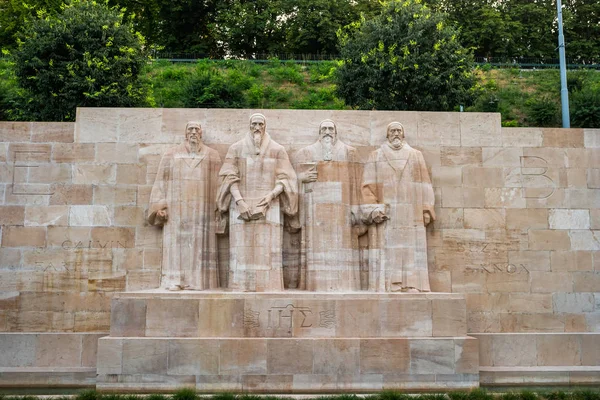 Geneva Switzerland July 2019 International Monument Reformation Centre Reformation Wall — Stock Photo, Image