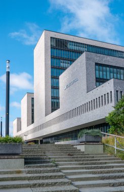 The Hague, Netherlands- July 1, 2019: The European Union Agency for Law Enforcement Cooperation. The inscription on the building 