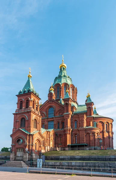 Helsinki Finlande Vue Cathédrale Uspenski Église Orthodoxe Finlandaise — Photo