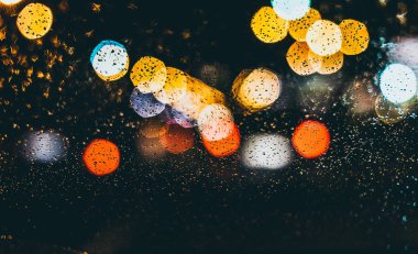 Işıklar içinde bırakılan pencere eşiği bulanıklık