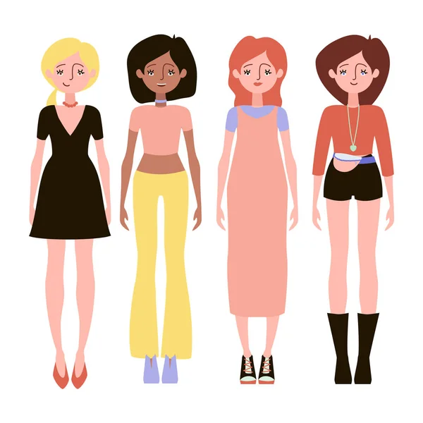 Fashiongirls — Stockvector