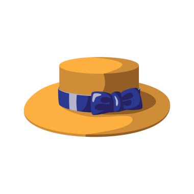 Kadın plaj şapkası. Web tasarımı için kadın plaj şapkası vektör ikonu çizimi. Vektör illüstrasyonu beyaz arkaplanda izole edildi.