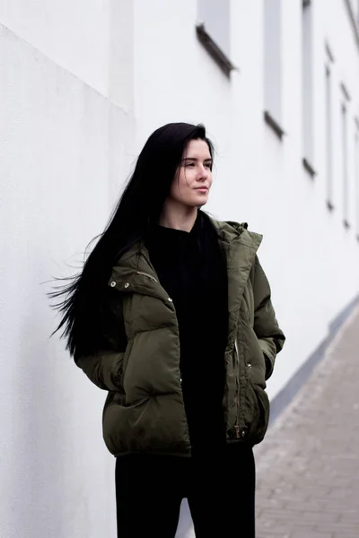 Sweet and kind girl smiling at people — Stock Photo, Image