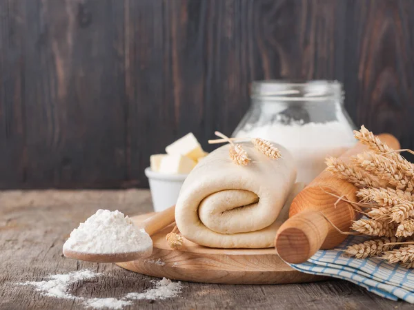 Puff pastry dough. — Stock Photo, Image