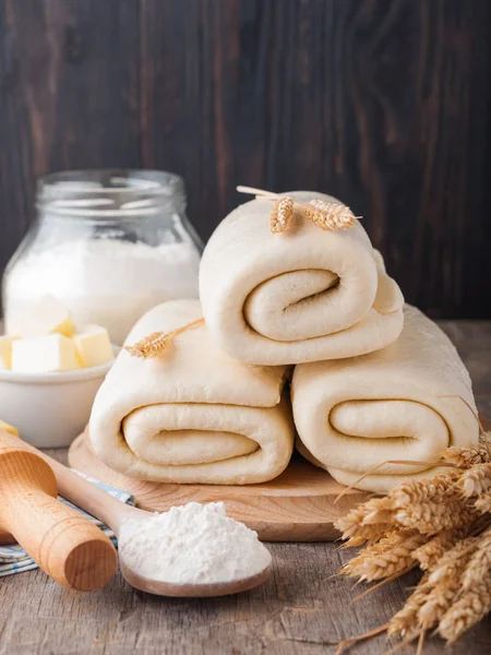 Puff pastry dough.